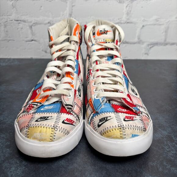 Nike Blazer Mid Patchwork Men's Sneaker Shoes Multicolor Size 8.5 - Picture 4 of 10